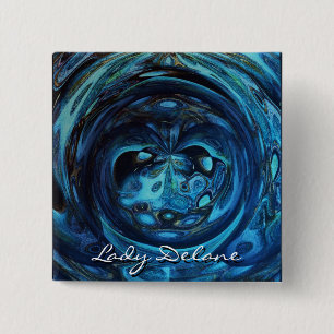 Lady Delane 15 Cm Square Badge