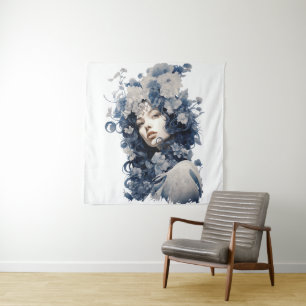 Lady Delicately Florada - Illustration Tapestry