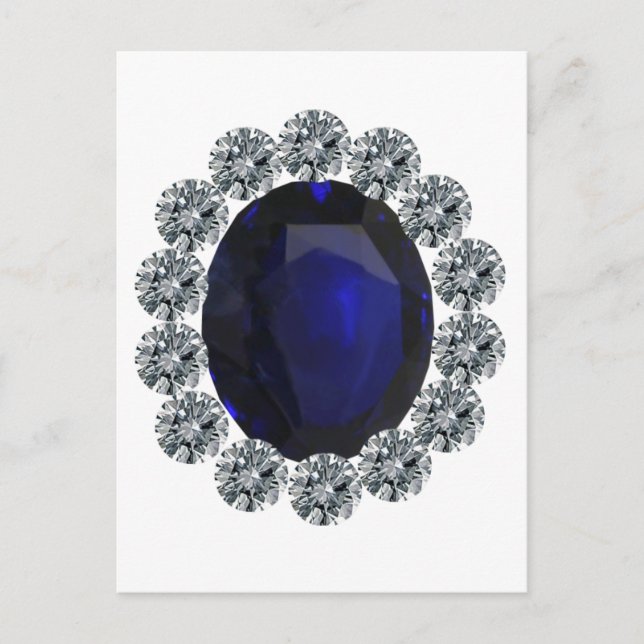 Lady Diana Engagement Ring Announcement Postcard (Front)