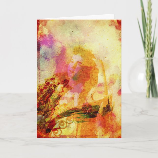 Lady Digital Art All Occasions  Card (Front)