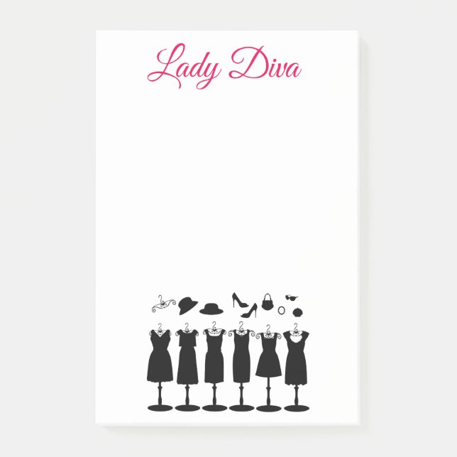 Lady Diva Clothing Post-it Notes (Front)