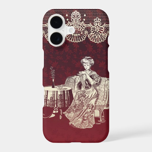lady drinks tea (Back)