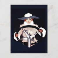 Lady Driver Fadeaway Girl by C Coles Phillips