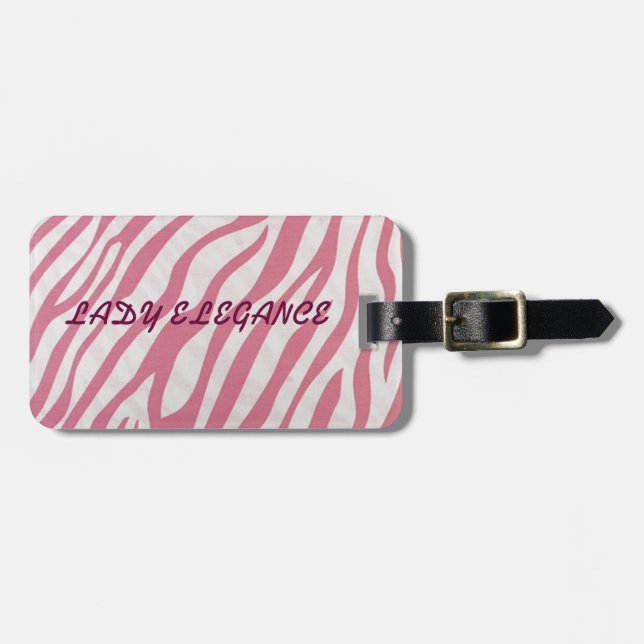LADY ELEGANCE COLLECTION LUGGAGE TAG (Front Horizontal)