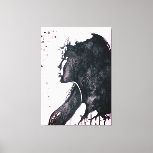Lady Emotion Canvas Print