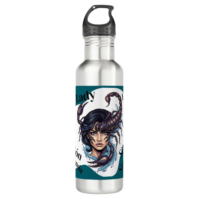 Lady Escorpio Water Bottle (Front)