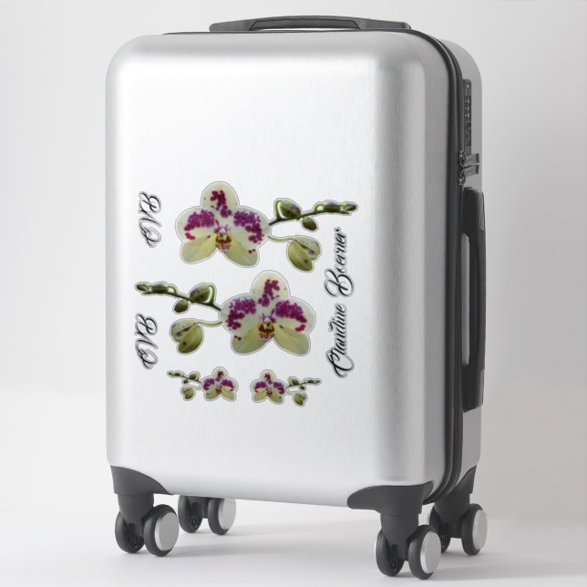 Lady Executive Orchid Luggage Sticker Set (Suitcase)