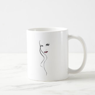Lady face coffee mug