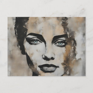 Lady Face Postcard
