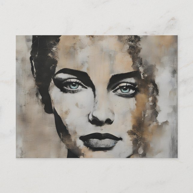 Lady Face Postcard (Front)