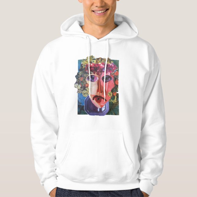 Lady Flower Power  Helping Homeless People Hoodie (Front)