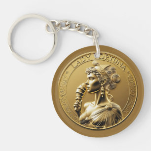 Lady Fortuna the Roman goddess Key Ring