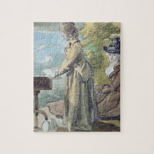 Lady Francis Scott and Lady Elliot, c.1770 (w/c ov Jigsaw Puzzle