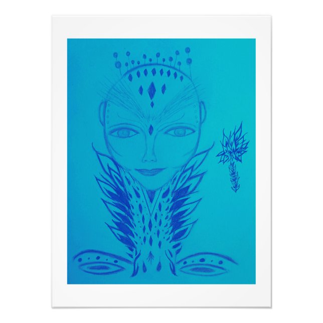 Lady Galactic Being Photo Print (Front)