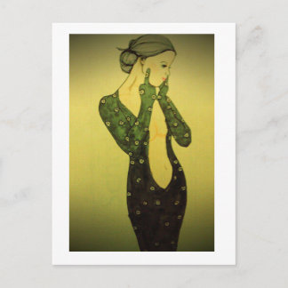 Lady Givebird postcard