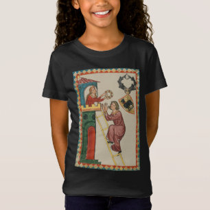 Lady Giving Gift to Suitor, 14th Century T-Shirt