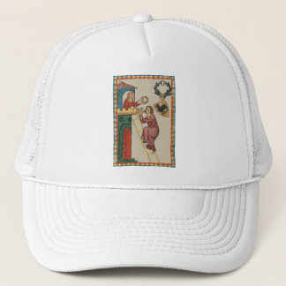 Lady Giving Gift to Suitor, 14th Century Trucker Hat