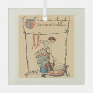 lady glass tree decoration