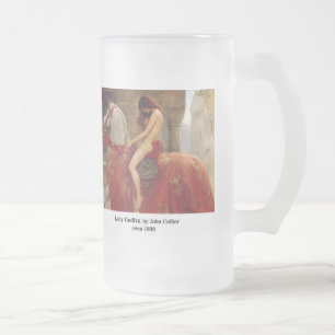 Lady Godiva, by John Collier Frosted Glass Beer Mug
