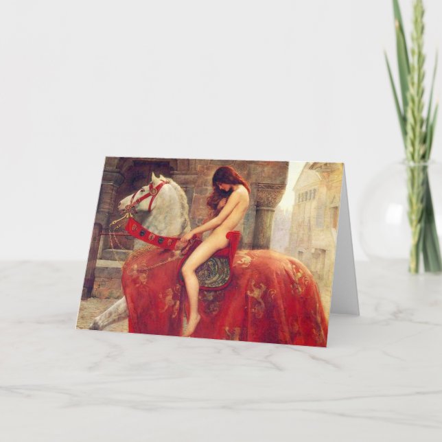 Lady Godiva Greeting Card (Front)