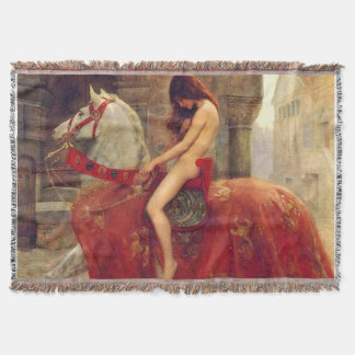 Lady Godiva Throw Blanket