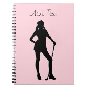 Lady Golf Pink Sport Notebook