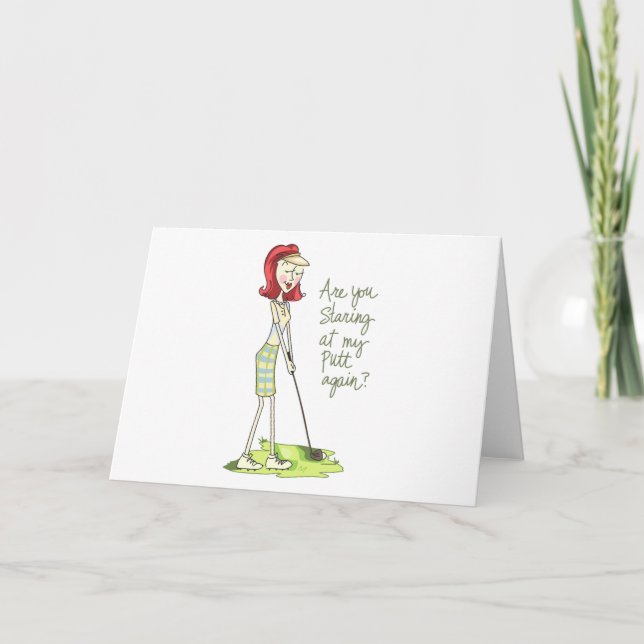 Lady Golfer Card (Front)