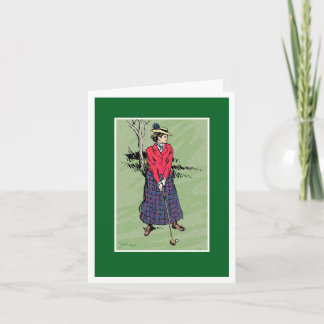Lady Golfer Card