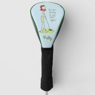 Lady Golfer Personalised Golf Head Cover