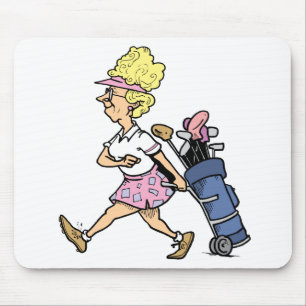 Lady Golfer Tshirts and Gifts Mouse Mat