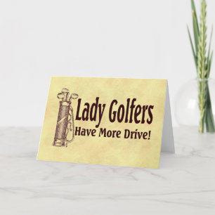 Lady Golfers Card