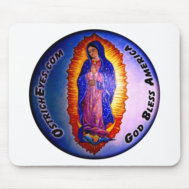 Lady Guadalupe Blessing Mouse Mat (Front)