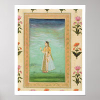 Lady holding a flower, from the Small Clive Album