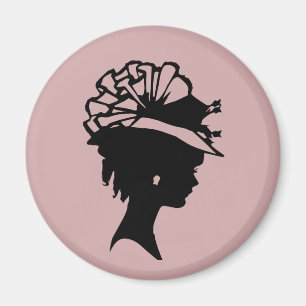 Lady in a Bonnet 7 Blush Pink AH2010 Magnet