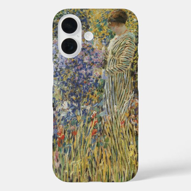 Lady in a Garden by Frederick Frieseke, Fine Art Case-Mate iPhone Case (Back)