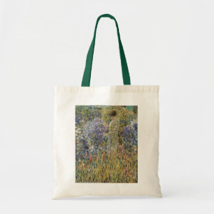 Lady in a Garden by Frederick Frieseke, Fine Art Tote Bag