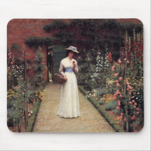 Lady In A Garden Mouse Mat
