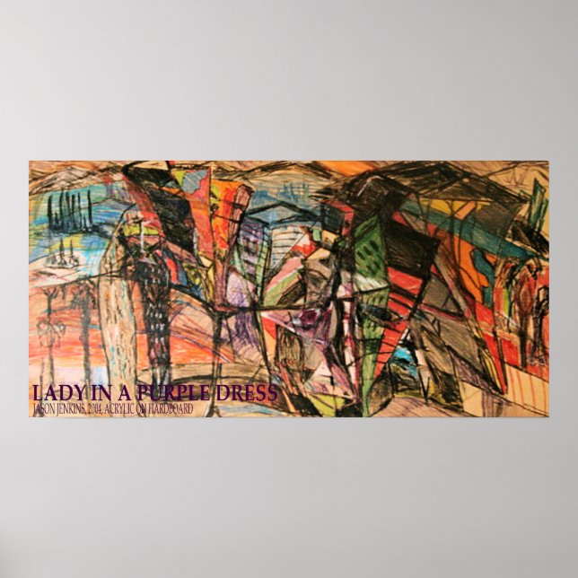 Lady in a Purple Dress Poster (Front)