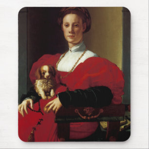 Lady in a Red Dress Mouse Mat