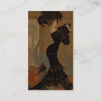 Lady in Black Business Card