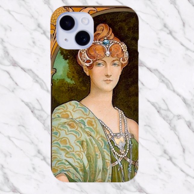 Lady in Green Case-Mate iPhone Case (Creator Uploaded)