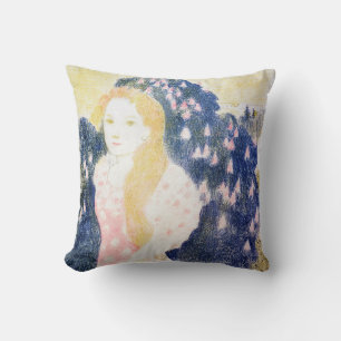Lady in Pink Dress, Maurice Denis Cushion