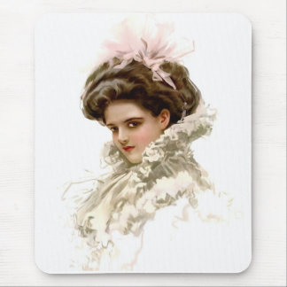 Lady in Profile Mouse Mat