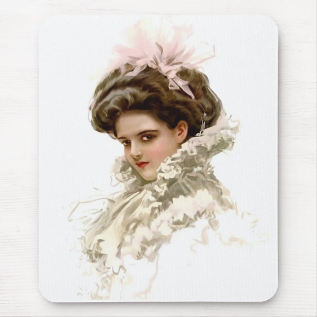 Lady in Profile Mouse Mat (Front)