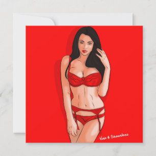 Lady in red