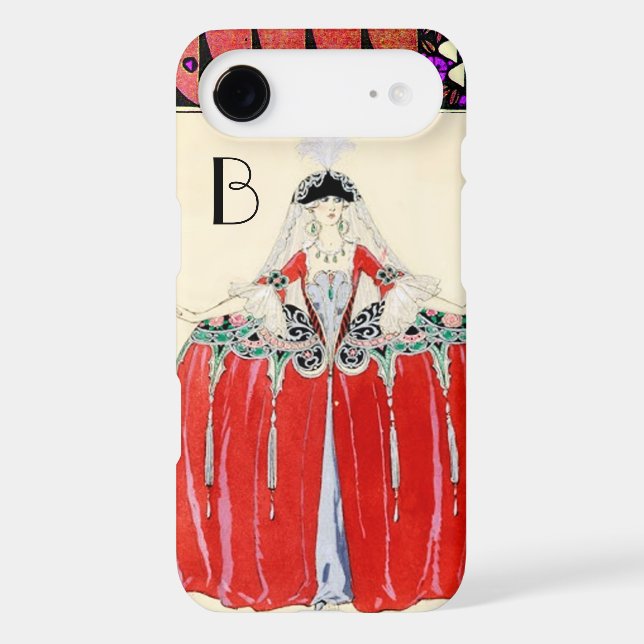 LADY IN RED,BEAUTY FASHION COSTUME DESIGN MONOGRAM (Back)