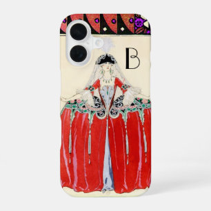 LADY IN RED,BEAUTY FASHION COSTUME DESIGN MONOGRAM iPhone 16 CASE
