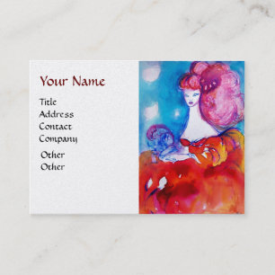 LADY IN RED ,Beauty,Salon,Spa ,Makeup Artist,pearl Business Card