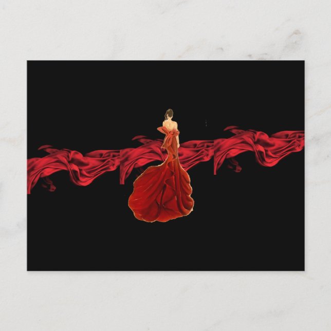Lady in Red Postcard (Front)