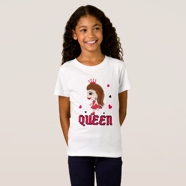 Lady in red T-Shirt (Front Full)
